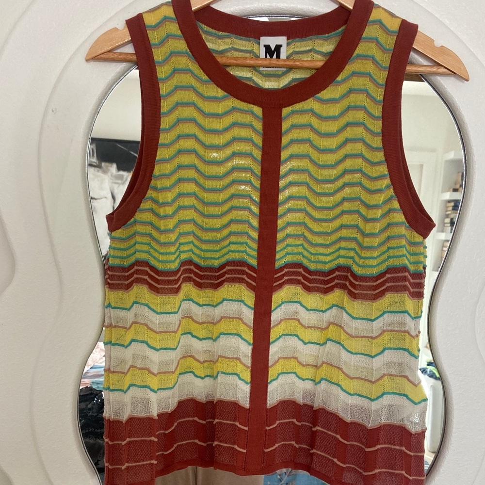 Missoni Rust and Yellow Top